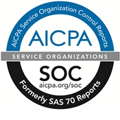 AICPA Service Orginazation Control Reports SSAE-16 Audited Faciility Logo